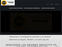 Tablet Screenshot of investigacionesvidocq.com